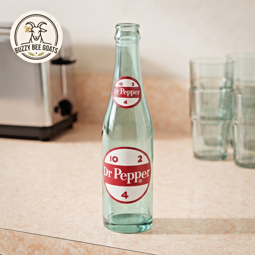 Vintage Dr Pepper 10-2-4 Glass Soda Bottle 10 oz Collectible Americana 1950s-70s